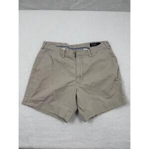 Polo By Ralph Lauren Beige Color Button Closure Classic Shorts‎ Size 35